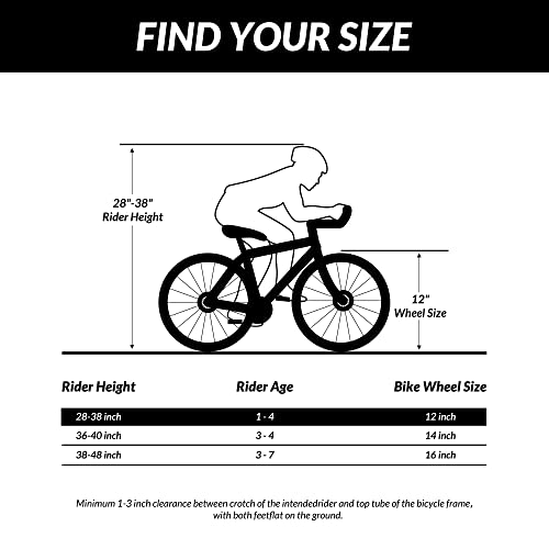 Elevon Dinos Kids Bike Kids Bicycle with Removable Training Wheels and Basket 12 Inch 14 Inch 16 Inch 18 Inch for Boys Girls Ages 2-9 Years Old