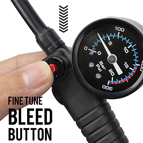 High Pressure Bike Shock Pump for Suspension & Tires