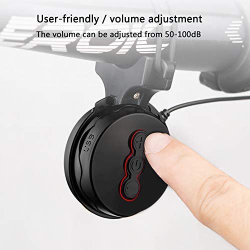 Rechargeable Electric Bicycle Horn with Volume Control