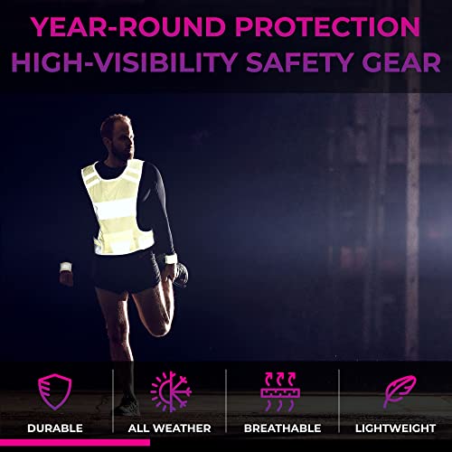 High-Vis Reflective Cycling Vest for Night Safety