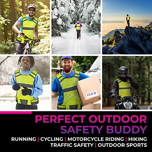 High-Vis Reflective Cycling Vest for Night Safety