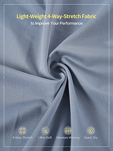 ARSUXEO Men's Ultra-Light Cycling Jersey Grey (Large)