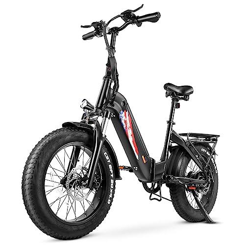 Zacro Fat Tire Electric Bike, 500W, 20MPH