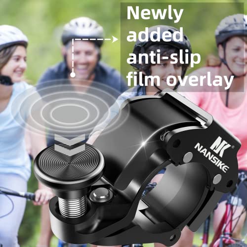 NANSIKE Red Mini Bike Bell, 100dB, Upgraded
