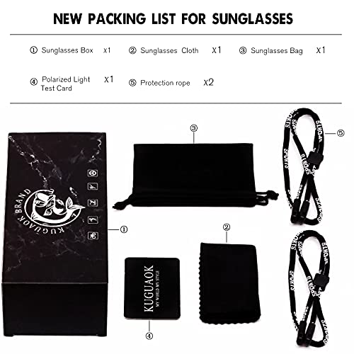 Men's Polarized Sports Sunglasses - 2 Pack