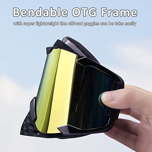 Waterproof Bendable OTG Motorcycle Goggles