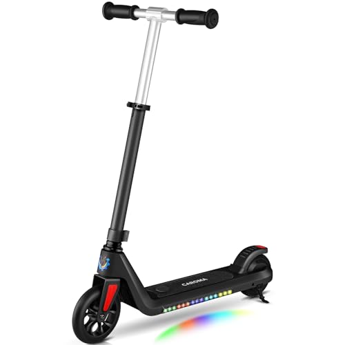 Electric Scooter for Kids Ages 6-12, Colorful Lights