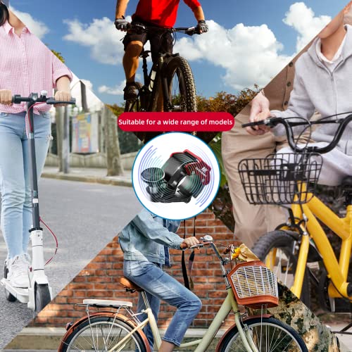 NANSIKE Red Mini Bike Bell, 100dB, Upgraded