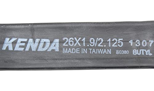 Kenda Inner Tubes Black 26x1.90/1.95/2.10/2.125 Schrader Valve For MTB Mountain Bike, Bulk 2 Pack