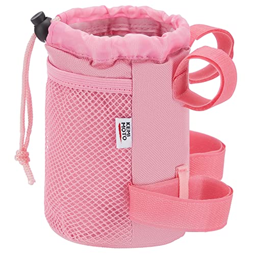 Pink Bike Cup Holder with Mesh Pockets