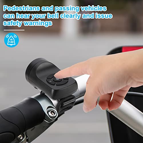 Electric Bike Horn with 140DB and 4 Modes