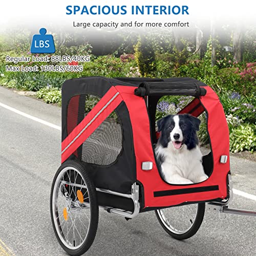 PEXMOR Dog Bike Trailer with Universal Hitch