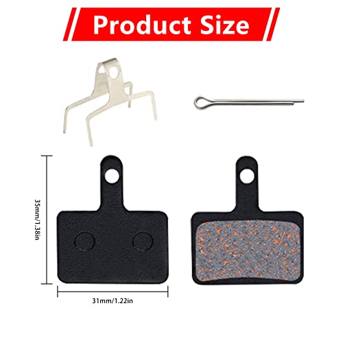 12 Pairs Bike Bicycle Disc Brake Pads Compatible with TRP Tektro Sh-im-a-no Deore M315 M355 M515 M515-LA-M M525 M375 M395 M415 M416 M446 M465 M475 M485 M486 C501 C601 (Copper Fiber Wire Semi-Metallic)