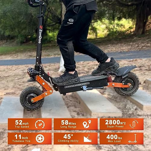 ZonDoo ZO01 Plus Electric Scooter: High Performance, Off-Road