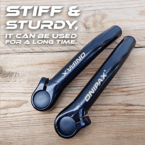ONIPAX Bicycle Bar Ends Comfortable Ergonomic for MTB Bikes 7/8” Handlebar (1 Pair)