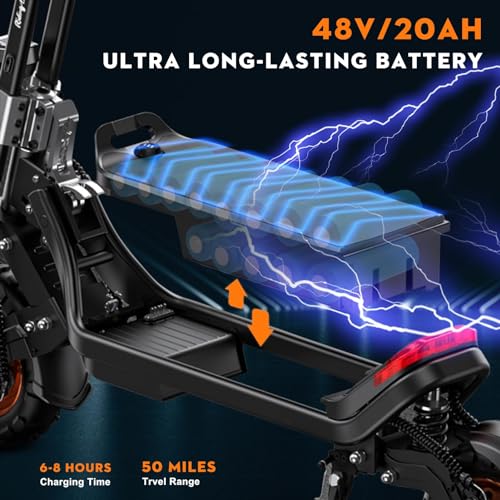 Electric Scooter with Smart APP - 37mph, 50 Miles Range