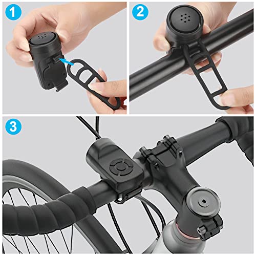 Electric Bike Horn with 140DB and 4 Modes