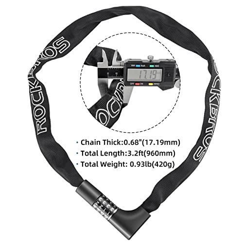 ROCKBROS Heavy-Duty Bike Chain Lock
