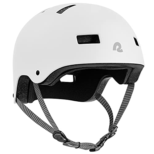 Matte White Adult Bike/Skate Helmet - Large