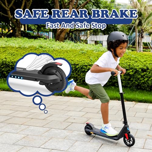 Electric Scooter for Kids Ages 6-12, Colorful Lights