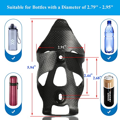 Carbon Fiber Bike Water Bottle Holder Cage