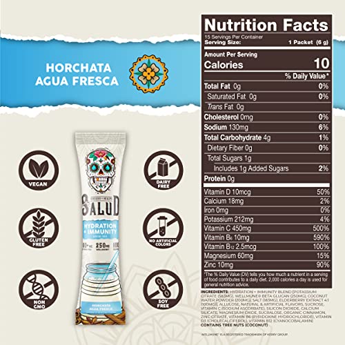 2-in-1 Hydration and Immunity Powder, Horchata Flavor
