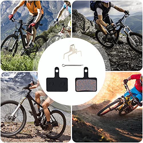 12 Pairs Bike Bicycle Disc Brake Pads Compatible with TRP Tektro Sh-im-a-no Deore M315 M355 M515 M515-LA-M M525 M375 M395 M415 M416 M446 M465 M475 M485 M486 C501 C601 (Copper Fiber Wire Semi-Metallic)