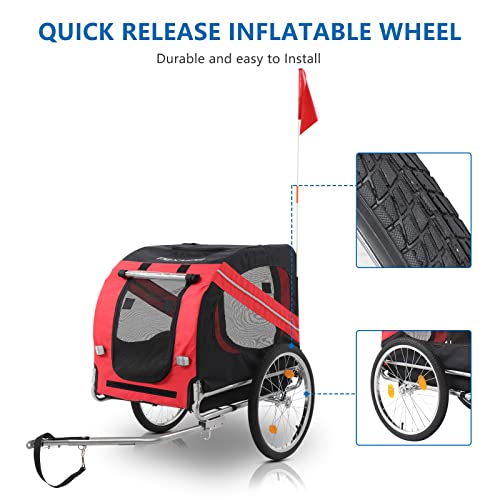 PEXMOR Dog Bike Trailer with Universal Hitch