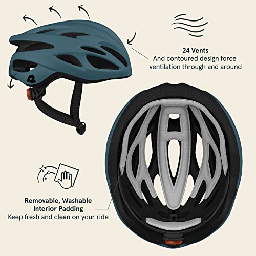 Silas Bike Helmet with Light - Lightweight & Comfortable