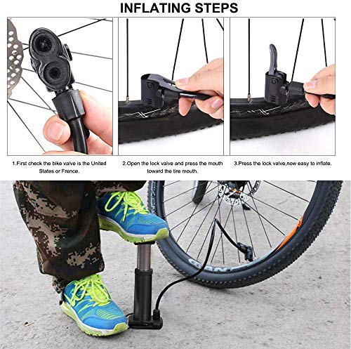Portable Mini Bike Pump for All Bikes and Balls