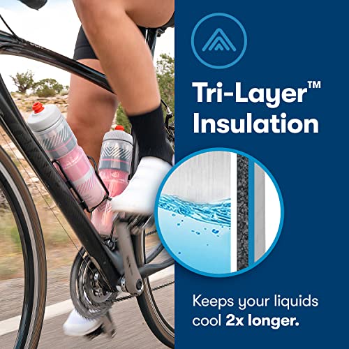 Insulated Bike Water Bottle 2-Pack - BPA Free