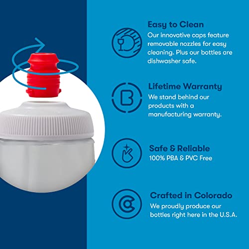 Insulated Bike Water Bottle 2-Pack - BPA Free