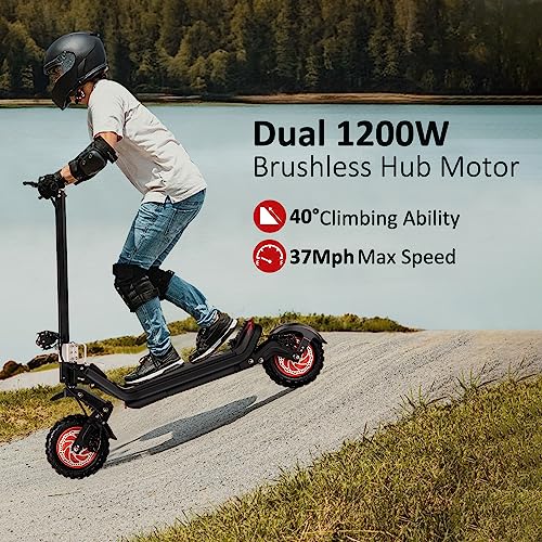2400W Electric Scooter: 37mph, 60Miles Range, 11" Tire