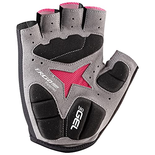Women's Louis Garneau Biogel Gloves - Pink/Black, Large