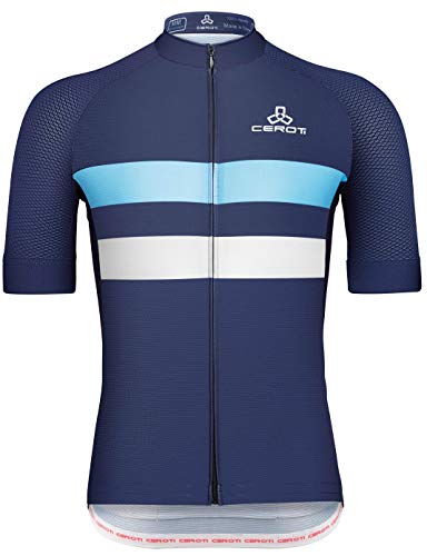 CEROTIPOLAR Snug Fit Men AirCool Cycling Jersey Bike Shirts UPF50+,PRO Dry Fit Light Weight Fabric