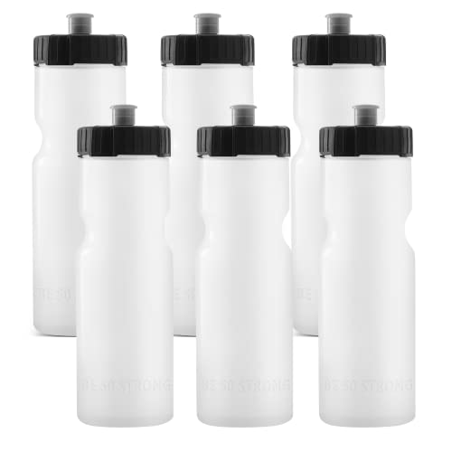 6-Pack 22oz Reusable Bike Water Bottles