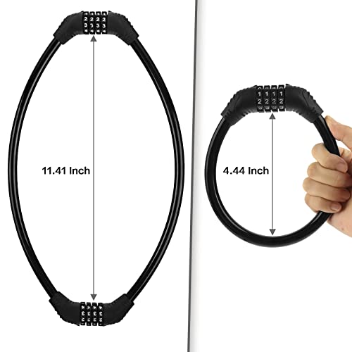 Heavy Duty Bike Cable Lock Set