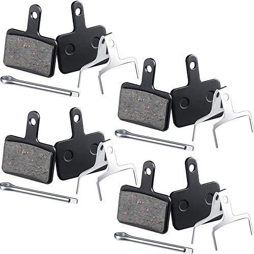 Zonon 4 Pairs Bike Brake Pads Compatible with TRP Tektro Shimano Deore Br-M575 M525 M515 T615 T675 M505 M495 M486 M485 M475 M465 M447 M446 M416 M415 M395 M375 M315 M355 C501s