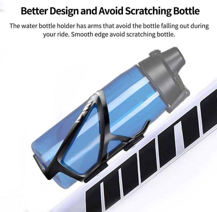Universal Plastic Bike Water Bottle Cage - 2 Pack