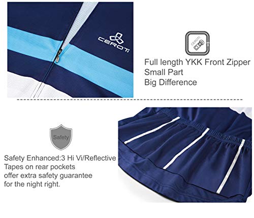 CEROTIPOLAR Snug Fit Men AirCool Cycling Jersey Bike Shirts UPF50+,PRO Dry Fit Light Weight Fabric