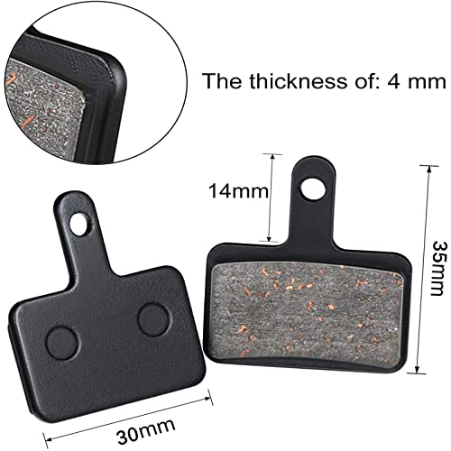 Zonon 4 Pairs Bike Brake Pads Compatible with TRP Tektro Shimano Deore Br-M575 M525 M515 T615 T675 M505 M495 M486 M485 M475 M465 M447 M446 M416 M415 M395 M375 M315 M355 C501s