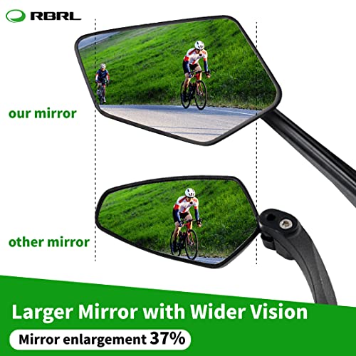 Adjustable Bicycle Mirror for Mountain Road Bikes (left)