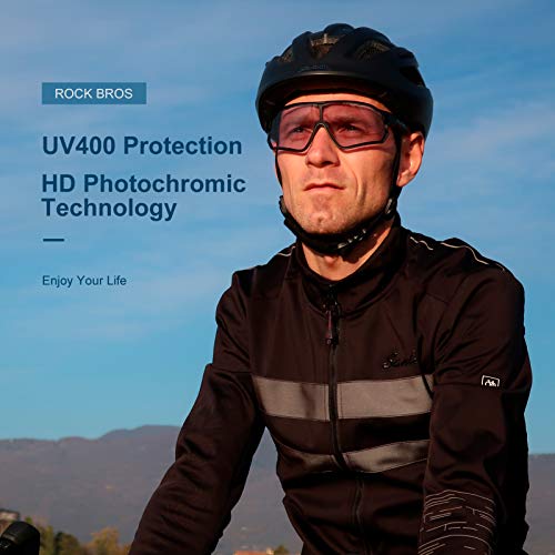 ROCKBROS Men's Photochromic Cycling Sunglasses