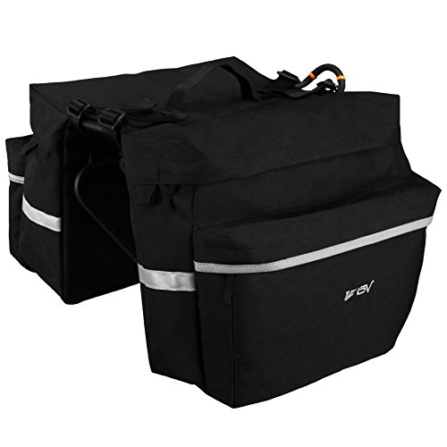 BV Bike Panniers with 26L Capacity and Reflective Trim