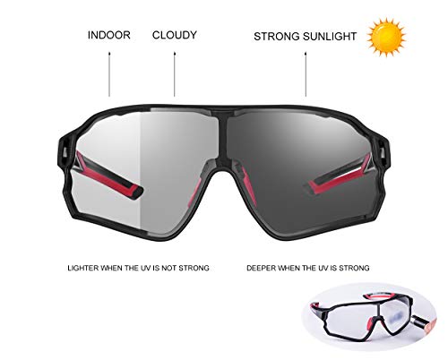 ROCKBROS Men's Photochromic Cycling Sunglasses