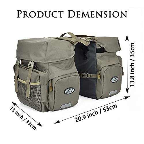 Reflective Waterproof Bike Panniers - 50L