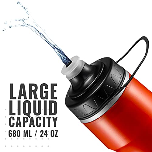 Insulated Cycling Water Bottle with Fast Flow Valve