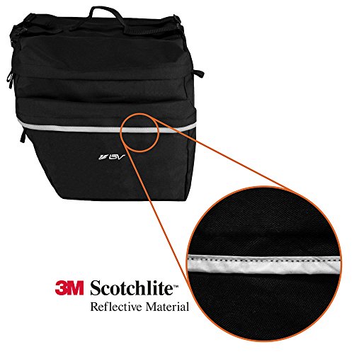 BV Bike Panniers with 26L Capacity and Reflective Trim