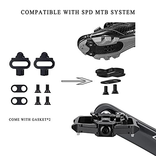 Hybrid MTB Pedals - Flat & SPD Compatible