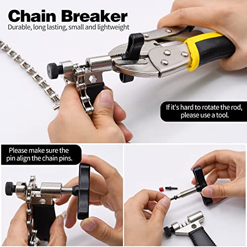 Multi-Speed Bike Chain Repair Kit with Plier and Breaker